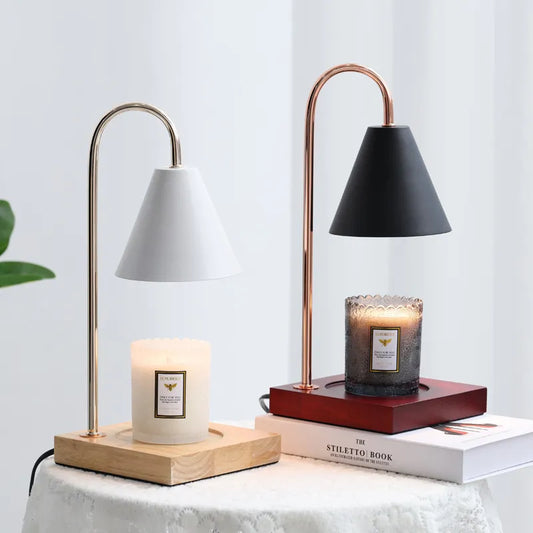 Electric Candle Melting Lamp with Dimmable Halogen Light